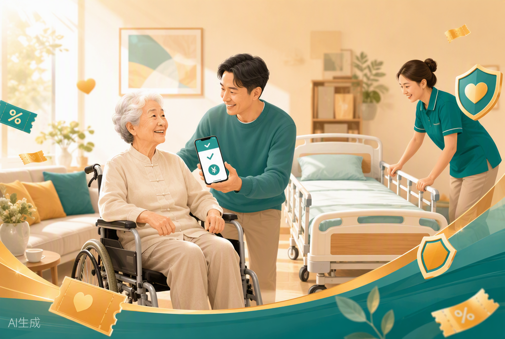 子女用民政通消费券为失能老人租辅具,护理床配送到家